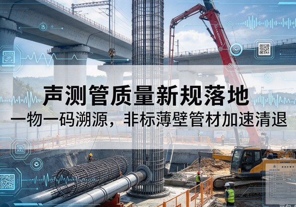 浦口声测管质量新规落地，一物一码溯源，非标薄壁管材加速清退